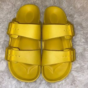 Yellow sandals